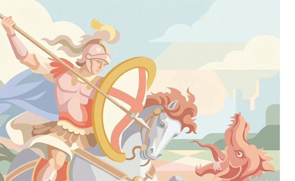Saint Georges - Illustration prière catholique